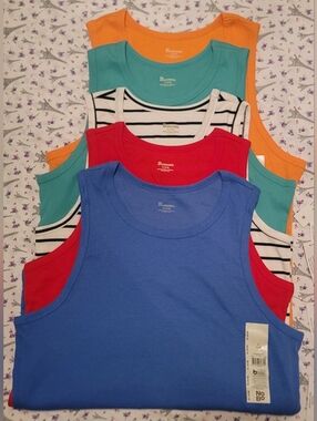 Ribbed Multicolor Tank Top Bundle